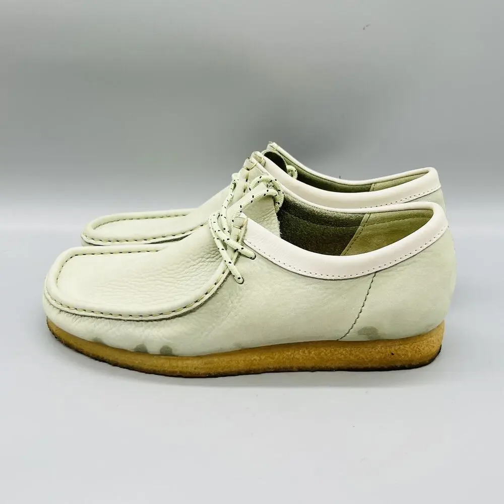 Clarks Shoes Mens 9.5 Green Suede Originals Moc Toe Moccasin Casual Comfort